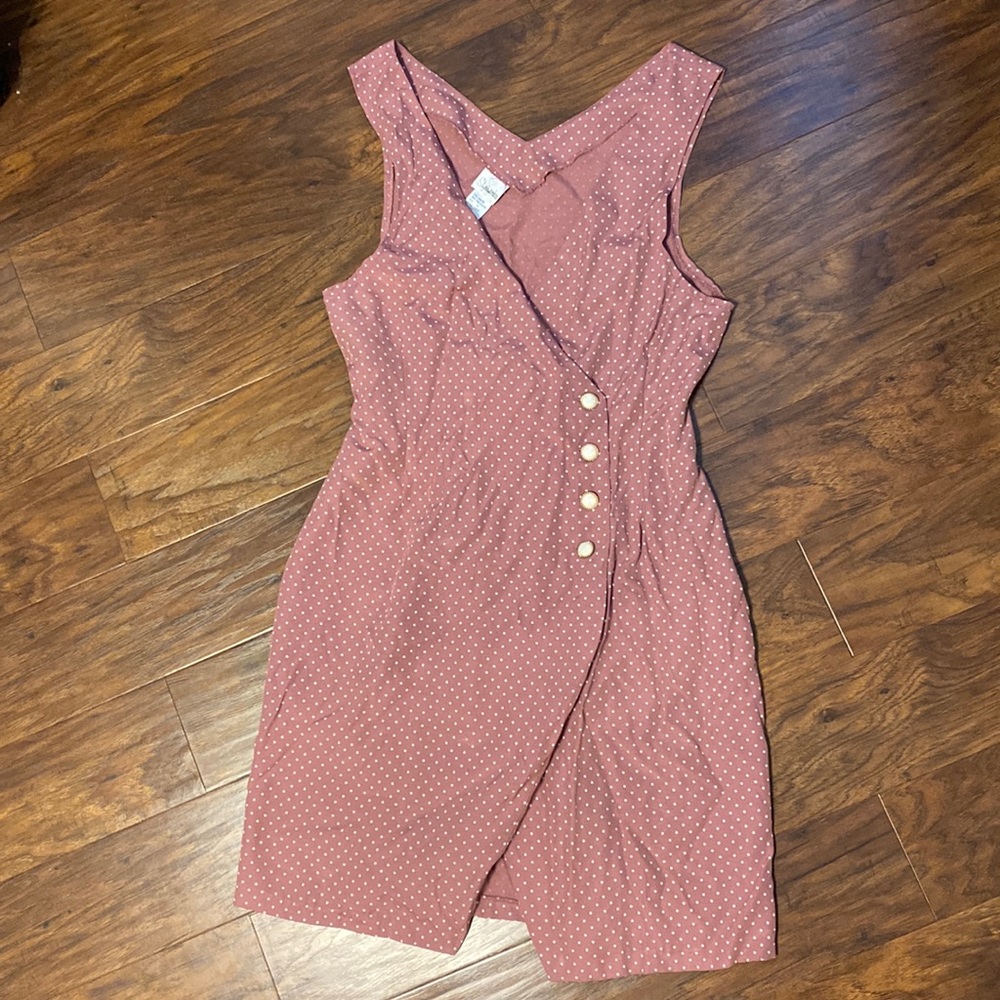 VINTAGE StyleWorks polka dot wrap dress